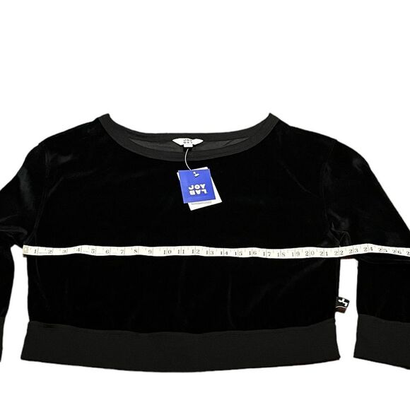 JoyLab Women’s Black Oversized Velour Sweatshirt, Size L, NWT - Picture 5 of 7